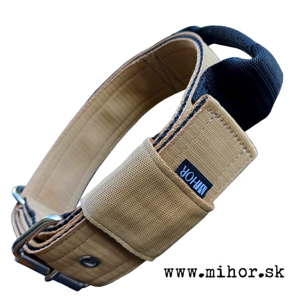 Taktický obojok s rúčkou farba Camo
